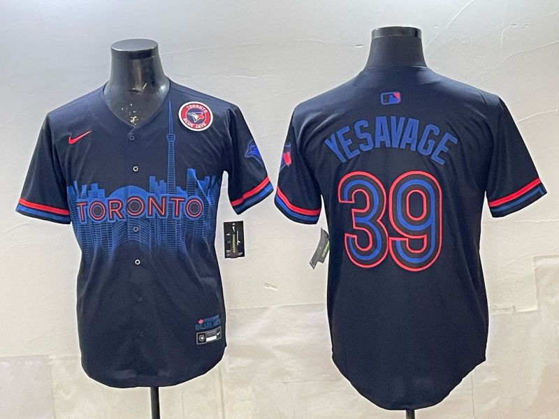 Men 2025 Toronto Blue Jays #39 Yesavage Blue Game Nike MLB Jersey style 050->->